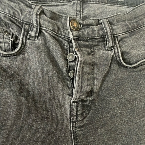 All Saints Gray Skinny Jeans with Distressed Finish - Picture 14 of 15